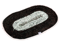 Heart Home Cotton Indoor Doormat Dirts Trapper Mat Bath Door Mat Machine Washable for Porch/Kitchen/Bathroom/Laundry Room - Pack of 2 (Multicolor), Standard (HS39HEARTH022065)