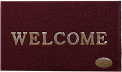 Kuber Industries Country, Modern Door Mat (Maroon, PVC, Pack of 1)