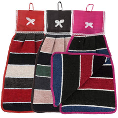 Kuber Industries Hanging Cotton 3 Pieces Cotton Washbasin Napkin/Hand Towel for Kitchen and Bathroom (Multi) - CTKTC45574