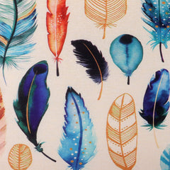 Heart Home Wings Design Cotton Decorative Cushion Covers (16 X 16 Inches) Set of 5, Cream - CTHH7148, (Model: CTHH07148)