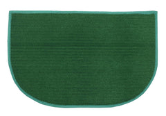 Kuber Industries D-Shape Microfiber Anti Slip 2 Pieces Door Mat (14'' x 23'', Green)-KUBMART12162