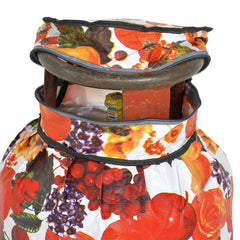 Heart Home Fruit Printed Stain/Dust/Water Proof PVC Lpg Gas Cylinder Cover (Multicolour)-HS43HEARTH25618