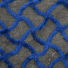 Heart Home Soft, Lightweigth, Washable, Non Slip Doormat Entrance Rug Dirt Trapper Mat Shoes Scraper for Entry, Patio, Porch- Pack of 2 (Brown & Blue)