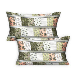 Kuber Industries Double Bedsheet with 2 Pillow Covers | 144 TC Glace Cotton Flower Check Print Bedsheet For Living Room | Bedroom | 90x100 Inch | Green