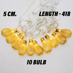 Kuber Industries Diwali Lights | Diwali String Light For Décor | Lights for Christmas | Lights for Navratri | Lights for Party | Lights for Indoor & Outdoor | Litchi String Lights | Golden