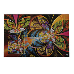 Heart Home Flower Printed PVC Waterproof, Oil Proof, Easy to Clean Placemats Table Mats for Dining, Set of 4 (Multicolour)-HS43HEARTH26104, Standard