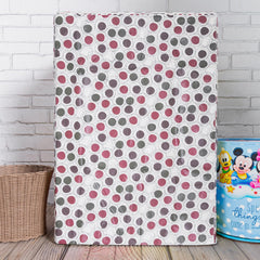 Heart Home Washing Machine Cover | Multi Dot Print Washing Machine Cover | PVC Top Load Fully-Automatic Washing Machine Cover | Cream