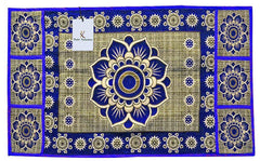 Kuber Industries Cotton Refrigerator Cover Set (Blue)