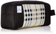 Kuber Industries Canvas Black Shaving Kit Set Of 2 Pcs (SLTSK99829)