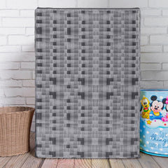 Heart Home Washing Machine Cover | Shelf Check Washing Machine Cover | Soft PVC | Top Load Fully-Automatic Washing Machine Cover | Gray