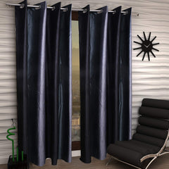 Kuber Industries Polyester 4 Pieces 7 Feet Eyelet Door Curtain (Purple) -CTKTC12953