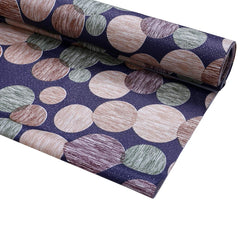 Heart Home Circle Design PVC Wardrobe Kitchen Drawer Cupboard Cabinet Shelf Mat, Shelf Liner 10 Mtr (Blue) - CTHH7011