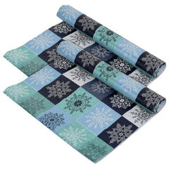 Heart Home Multicheck Printed PVC Anti Slip Skid Shelf Mat, 10 Mtr- Pack of 2 (Multicolor)