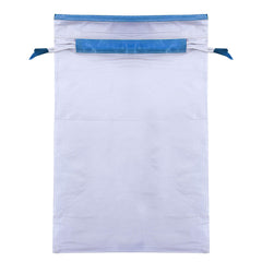 Kuber Industries 6 Piece Waterproof PVC Travel Shoe Cover, String Bag Organizer, White -CTMTC039538