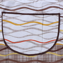 Heart Home Apron|PVC Unique Strips Printed Kitchen Chef Cloth|Waterproof Centre Pocket Apron With Tying Cord for Men & Women (Multicolor)