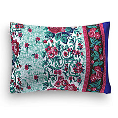 Kuber Industries 100% Cotton 144 TC Double Bed Sheet with 2 Pillow Covers (Green) -CTKTC12993