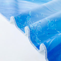 Kuber Industries Disney Frozen Microfiber Soft Kids Bath Towel (Sky Blue)