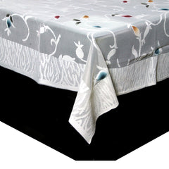 Kuber Industries Cotton 4 Seater Center Table Cover - Cream (CenterflowerCTC014)