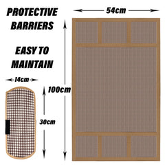 Kuber Industries Fridge Top Cover & Handle Cover Set | Fridge Top & Handle Cover Set | Refrigerator Cover & Handle Cover Combo Set | Barik Check Fridge & Handle Cover | Brown