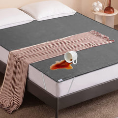 Heart Home PVC Waterproof/Dustproof Double Bed Mattress Protector, 72"x76" (Grey) 52HH4006
