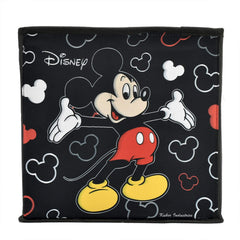 Fun Homes Non Woven Fabric Mickey Mouse Print Foldable Storage Box with Handle (XL, Black)