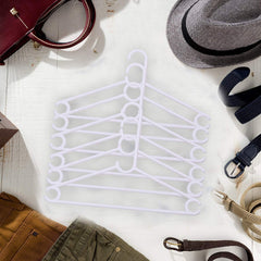 Heart Home Plastic 18 Pcs Hanger Set for Wardrobe (White) -CTLTC11027 CTHH12483