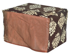 Heart Home Polyster Floral Printed Microwave Oven Cover, Dustproof Machine Protector Cover,23 LTR. (Brown)-HS43HEARTH25930