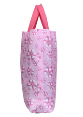 Fun Homes Non Woven Gift Bag Tote/Carry Bags With Handles Party Favor Pack of 24- Flower(Pink)