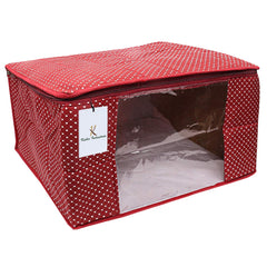 Kuber Industries Cotton 6 Pieces Three Layer Quilted Extra Large Saree Cover (Maroon)-CTKTC025477