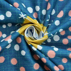 Heart Home Flower Printed Luxurious Soft Breathable & Comfortable Cotton Double Bedsheet with 2 Pillow Covers (Green)-HS43HEARTH26813