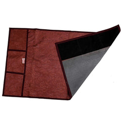 Kuber Industries Fruit Basket Design 3 Pieces PVC Fridge Mats and 1 Piece Fridge Top Cover (Maroon) - CTKTC039631