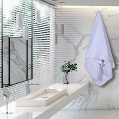 Kuber Industries Cotton Super Absorbent Bath Towel|Quick Dry Towel for Bath,Beach,Pool,Travel,Spa and Yoga,36 x 72 Inches,(Extra Large,White)