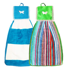 Kuber Industries Hanging Cotton 2 Pieces Cotton Washbasin Napkin/Hand Towel for Kitchen and Bathroom (Multi)