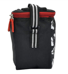 Kuber Industries Disney Print Insulated Lunch Bag for Office Men, Women and Kids - Tiffin Bag for School, Picnic, Camping, Outdoor (Black, Canvas)