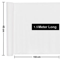 Kuber Industries 2 Pieces Multipurpose Diamond Textured Super Strong Anti-Slip Mat Liner,Size 45X150 Cm (1.50 Meter Roll, White) - CTKTC045515