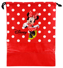 Kuber Industries Disney Print 9 Piece Non Woven Travel Shoe Cover, String Bag Organizer (Grey & Red & Pink) -HS_35_KUBMARTS18041