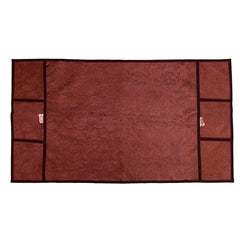 Kuber Industries Flower Design PVC Fridge/Refrigerator Top Cover (Maroon) - CTKTC039617