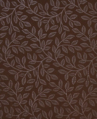 Kuber Industries Leaf Printed Stretchable Sofa Cover | Non-Slip Polyster Sofa Cover with Foam Stick | Single Seater Sofa Cover (Brown)