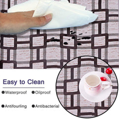 Heart Home Multiuses Squere Print Shelf Liners for Kitchen Shelves, cupboards, Wardrobe, Drawer, 10 Mtr (Pink) 52HH4086