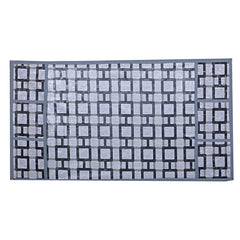 Kuber Industries Checkered Design PVC Fridge/Refrigerator Top Cover (Grey) CTKTC33848