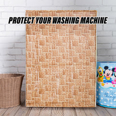 Heart Home Washing Machine Cover | Brick New Check Design Washing Machine Cover | PVC Front Load Washing Machine Cover | Golden
