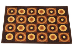 Heart Home Cotton Carpet for Living Room (Brown) Set of 1 Pc CTHH07631