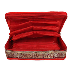 Kuber Industries Brocade Silk Jewellery Kit, Multicolour