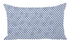 Heart Home Set of 2 Flower Design Soft & Smooth Cotton Pillow Cover 18 x 28 inch (Blue), Full (HS_37_HEARTH020237)