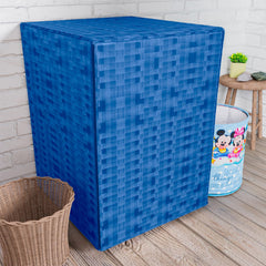Heart Home Washing Machine Cover | Shelf Check Washing Machine Cover | Soft PVC | Front Load Washing Machine Cover | Blue
