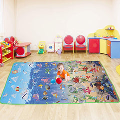 Kuber Industries Double Sided Water Proof Baby Mat Carpet Baby Crawl Play Mat Kids Infant Crawling Play Mat -CTKTC032172