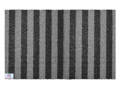 Heart Home Rubber Strips Design Door Mat for Porch/Kitchen/Bathroom/Laundry Room, 24"x48" (Grey) 54HH4001.