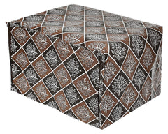 Heart Home PVC Tree Printed Microwave Oven Cover, Dustproof Machine Protector Cover,23 LTR. (Coffee)-50HH01235