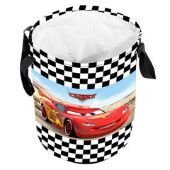 Kuber Industries Disney Print Waterproof Cotton Laundry Bag, Toy Storage, Laundry Basket Organizer 45 L (Red)-KUBMART1595