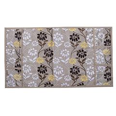 Kuber Industries PVC 3 Pieces Fridge Mats, 1 Piece Handle Cover and 1 Piece Fridge Top Cover (Gold)-CTKTC14600